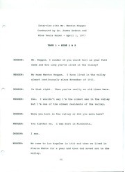 Mr. Menton Neggen, Oral History