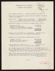 Memorandum to Mr. Whitsett: Colorado River Aqueduct from C. C. Elder, 1935