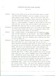 Miss Karen Bruckner, Oral History