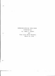 Ms. Ruth Thom, Oral History