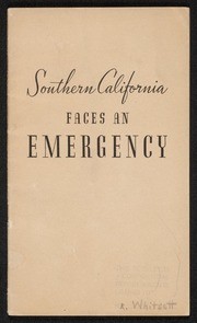 Southern California Faces an Emergency Booklet