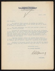 Digest fo Boulder Dam Act with Letter from LA Examiner
