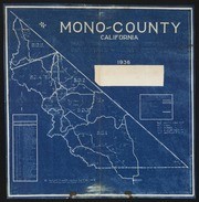 Mono County California Map, 1936