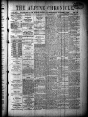 The Alpine Chronicle 1876-10-07