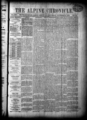 The Alpine Chronicle 1876-11-11