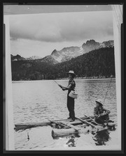 Guest fishing as part of a recreational activity provided by Camp High Sierra
