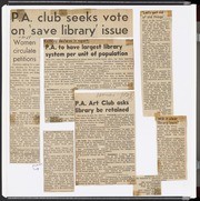 Scrapbook of Woman's Club Newspaper Clippings: 1957-1958