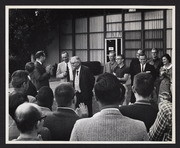 Theodore Gill, Karl Barth, John David Alexander Jr., on SFTS Campus in 1962