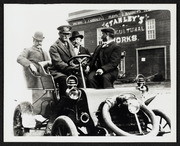 4 Unknown Men in a Car in front of Stanley's Agricultural Works