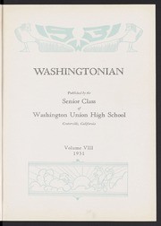 Washingtonian Yearbook - 1931