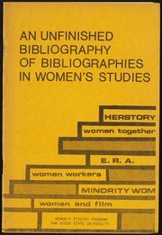 An Unfinished Bibliography of Bibliographies in Women's Studies