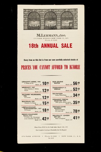 18th Annual Sale 1951