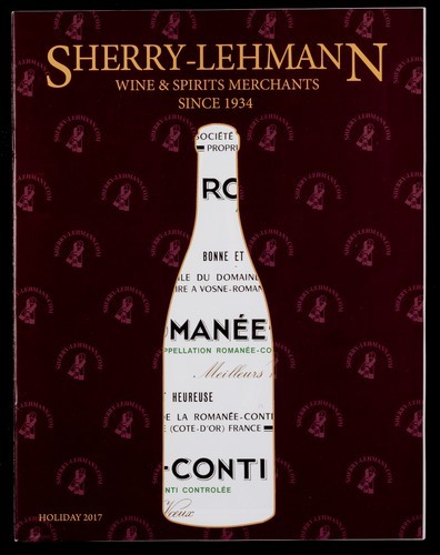Holiday 2017: Sherry-Lehmann Wine & Spirits Merchants Since 1934 (two copies in folder)