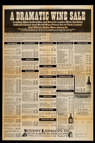 The New York Times: A Dramatic Wine Sale Mailing