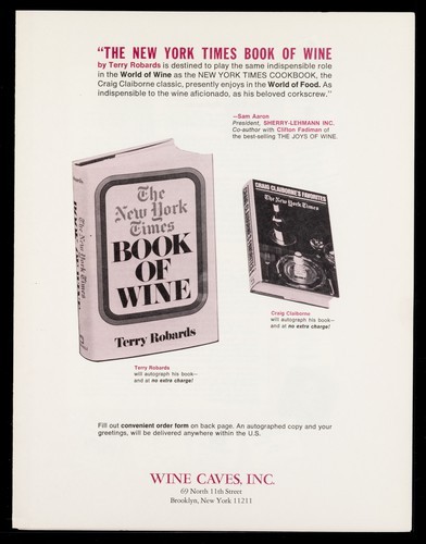 December 1976: Wine Caves, Inc
