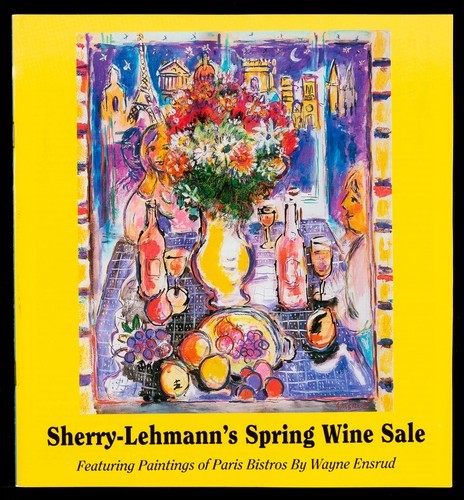 Sherry-Lehmann's Spring Wine Sale Featuring Paintings of Paris Bistros By Wayne Ensrud