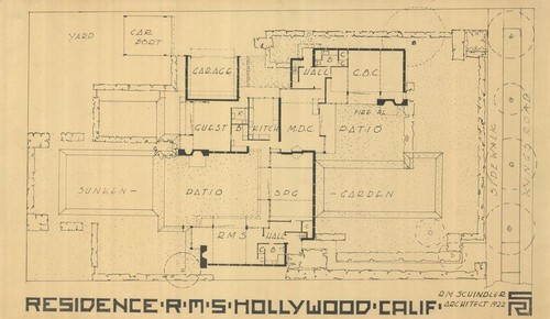Kings Road House- floor plan — Calisphere