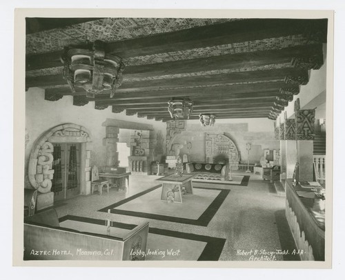 Aztec Hotel: Lobby looking west