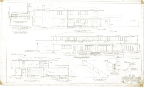 Thomas Mann House: exterior elevations