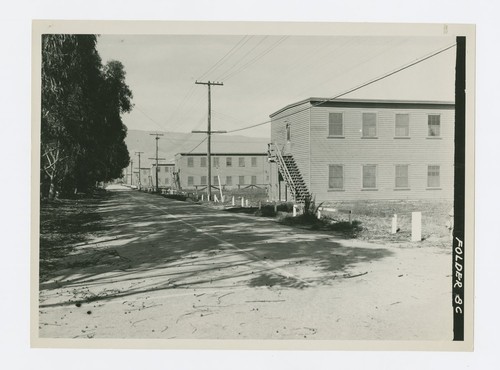 World War II Marine base and future site of the UC Santa Barbara campus: view of barracks