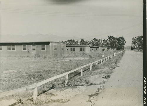 World War II Marine base and future site of the UC Santa Barbara campus: view of buildings