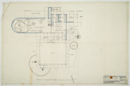 Albert Frey: Frey House 1 floor plan