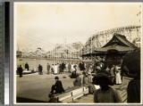 "Race Thru the Clouds" roller coaster and lagoon, Venice, California