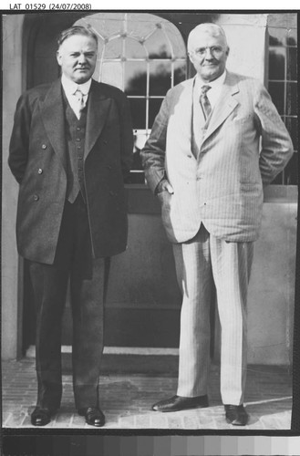 Harry Chandler with President Herbert Hoover