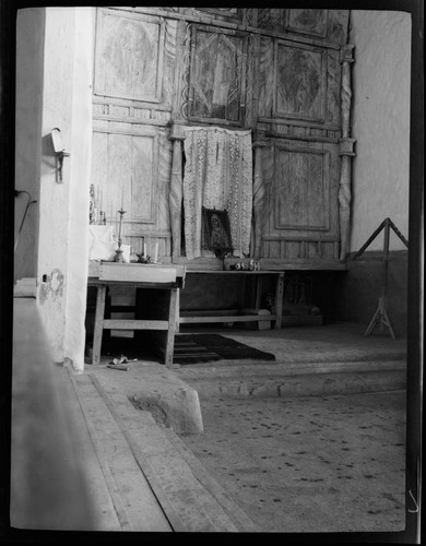 Church at Rancho de Taos, interior