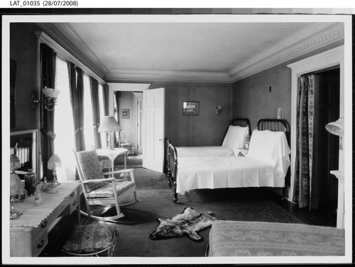 Guest room at a Vermejo Ranch lodge