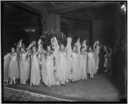 Showgirls at the Club Casa del Mar, Santa Monica, California