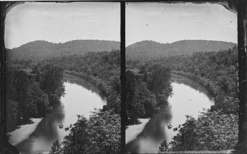 Bird's-eye-view of river, Seminole Nation, Indian Territory