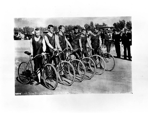 Eastside bicycle team, Oct. 3, 1893