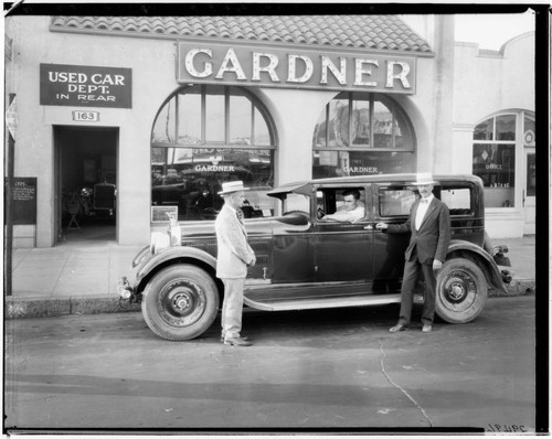 Gardner Pasadena Sales Company, 163 West Colorado, Pasadena. 1927