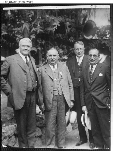 Harry Chandler with with Governor Friend Richardson, William Randolph Hearst and Louis B. Mayer