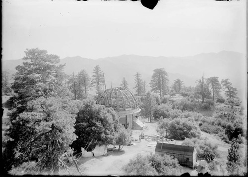 60-inch telescope dome under construction, Mount Wilson Observatory