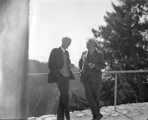 Walter Adams and Elbert Einstein, Mount Wilson Observatory