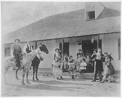 Plummer family at the Ontiveras adobe, Santa Maria