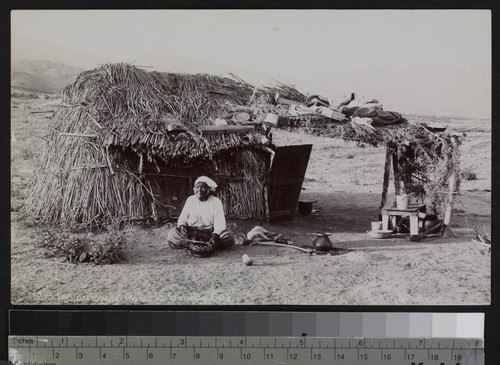 Indian basket maker, Soboba, California