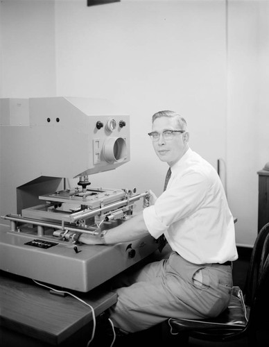 Jack Rogerson at the Sartorius iris photometer