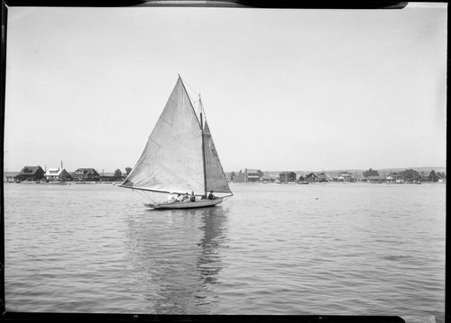 Sailboat, Balboa, Newport Beach. 1925