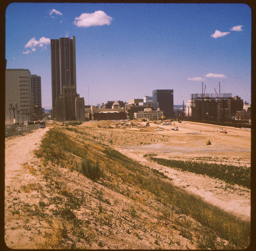 Lowering the grade on cleared Bunker Hill