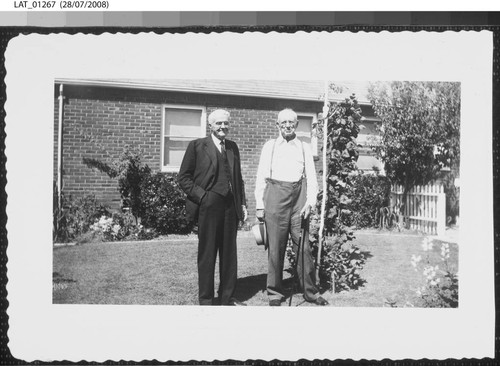 Harry Chandler with Burt Evans