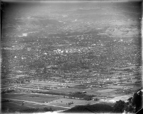 Telephoto view of Pasadena, as seen from Mount Wilson