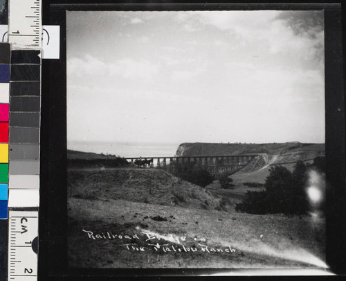 Railroad bridge on the Malibu Ranch