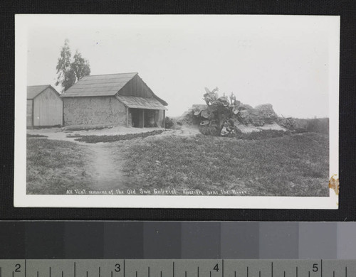 Remains of old San Gabriel Mission