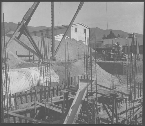 Construction of the new Mount Wilson Observatory office building, Pasadena