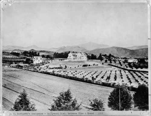 A. G. Bartlett's Residence, Hollywood Blvd. between Vine & Gower