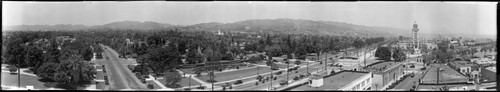 Beverly Hills City Hall and residential and commercial areas, Beverly Hills. May 20, 1932