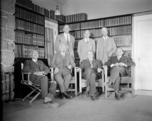 Scientists in the Monastery Library, Mount Wilson Observatory